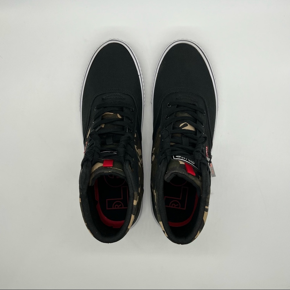 Levi’s Men’s Black / Camo High Top Sneakers - Picture 7 of 9